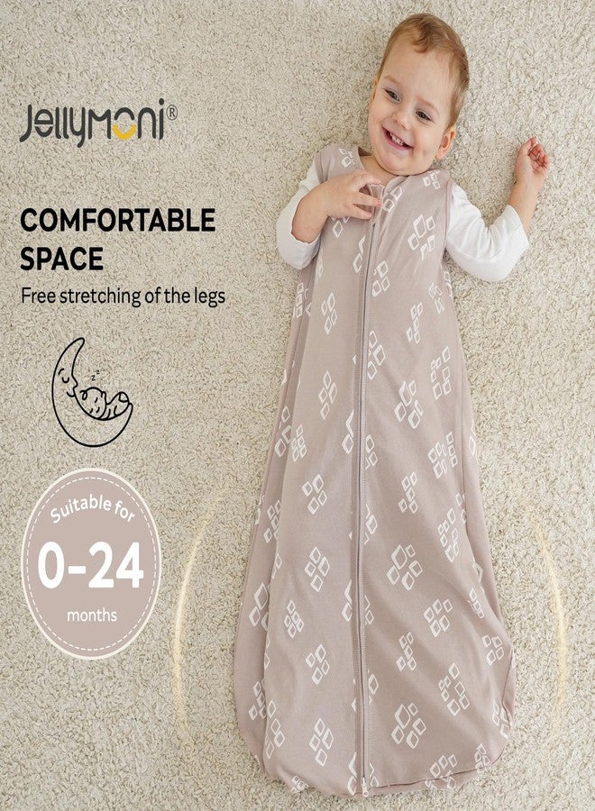 JELLYMONI Baby Sleep Sack 18-24 Months, 100% Cotton 3 Pack 0.5 TOG Baby Wearable Blanket Infant Sleep Sack with 2-Way Zipper Newborn Sleep Sacks - Image 4